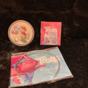 ORIGAMI OWL TROLLS LOT BRACELET, CRYSTAL SPRINKLES, 8 CHARMS